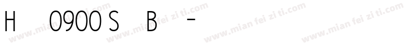 Hype 0900 SemiBold字体转换